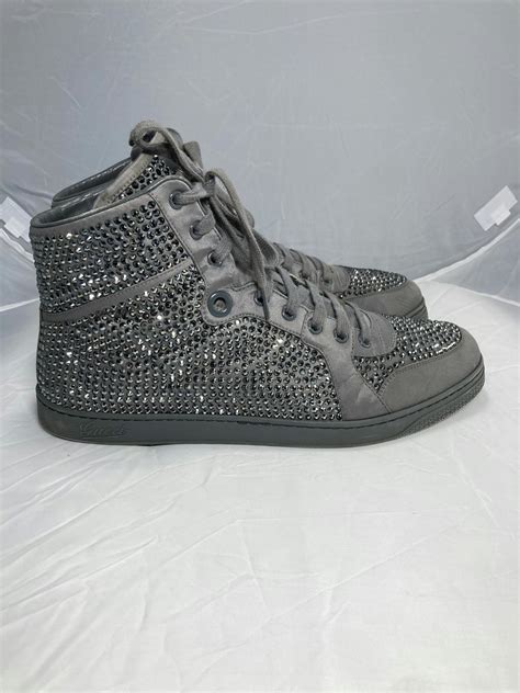 gucci coda crystal sneakers|Gucci bedazzled sneakers.